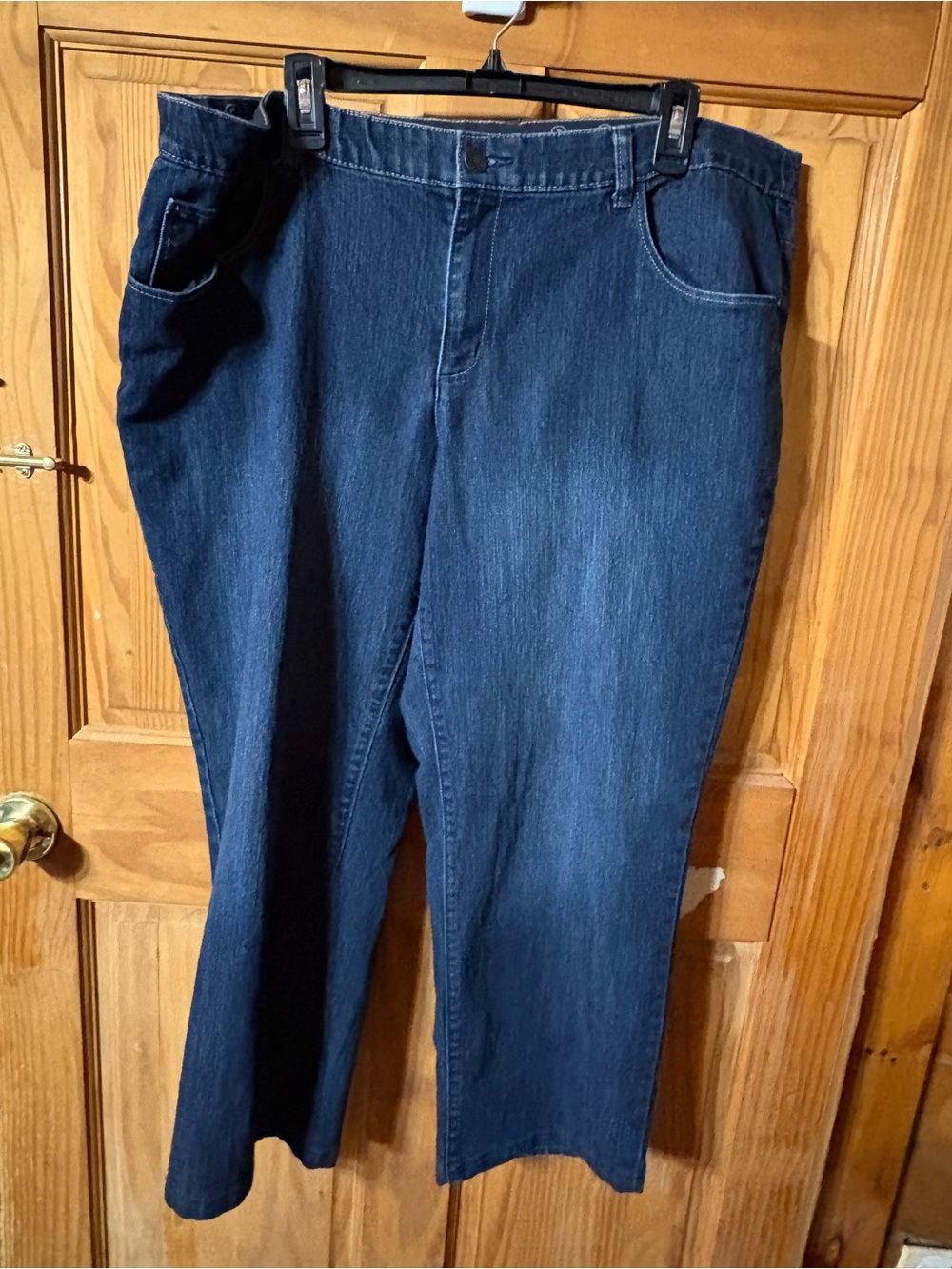 CJ Banks Dark Blue Straight-Leg Jeans